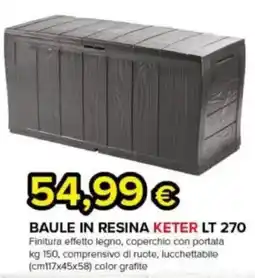 Oasi BAULE IN RESINA KETER LT 270 offerta