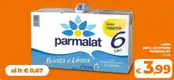 Ipercoop Radenza Latte parz. scremato PARMALAT offerta