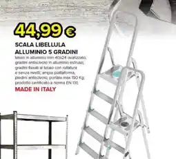 Oasi SCALA LIBELLULA ALLUMINIO 5 GRADINI offerta