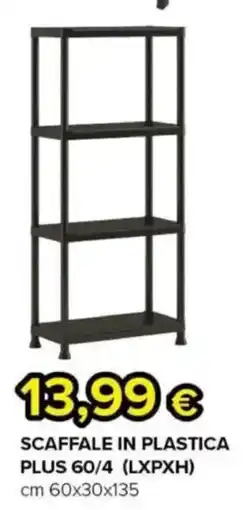 Oasi Scaffale in plastica PLUS 60/4 offerta