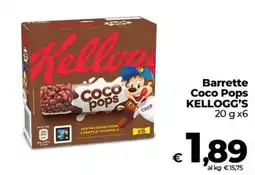 Ipercoop Radenza Barrette Coco Pops KELLOGG'S offerta