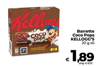 Ipercoop Radenza Barrette Coco Pops KELLOGG'S offerta