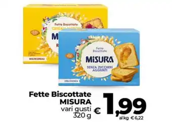 Ipercoop Radenza Fette Biscottate MISURA offerta