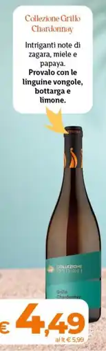 Ipercoop Radenza Collezione Settesoli Grillo Chardonnay offerta