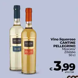 Ipercoop Radenza Vino liquoro Cantine Pellegrino offerta