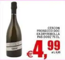 Pewex CESCON PROSECCO DOC EX.DRY/RIBOLLA offerta
