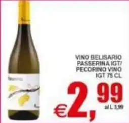 Pewex Vino Belisario Passerina IGT Pecorino Vino offerta