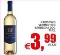 Pewex KRiOS VINO VERMENTINO SARDEGNA DOC offerta