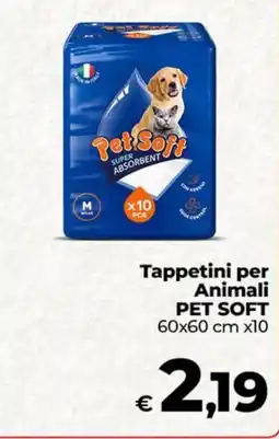 Ipercoop Radenza Tappetini per Animali PET SOFT offerta