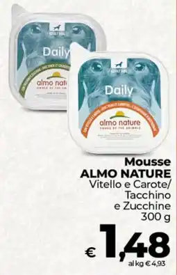 Ipercoop Radenza Mousse ALMO NATURE Vitello e Carote/Tacchino e Zucchine offerta