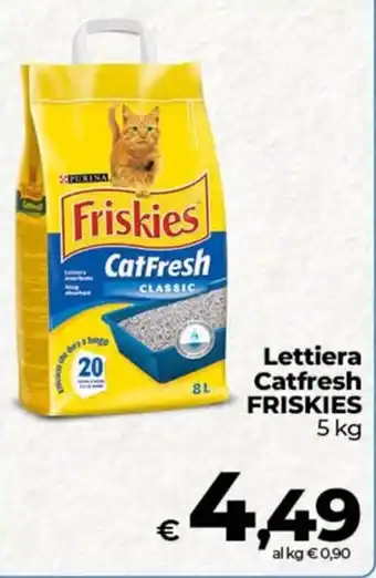 Ipercoop Radenza Lettiera Catfresh FRISKIES offerta