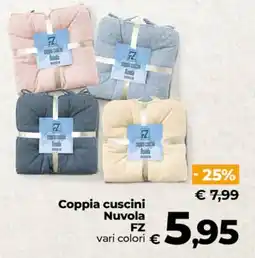 Ipercoop Radenza Coppia cuscini Nuvola FZ offerta