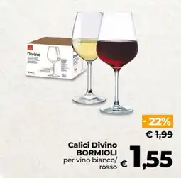 Ipercoop Radenza Calici Divino BORMIOLI offerta