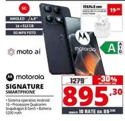 Comet motorola SIGNATURE SMARTPHONE offerta