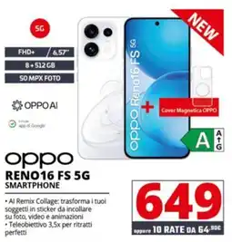 Comet oppo RENO16 FS 5G SMARTPHONE offerta