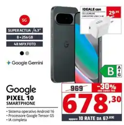 Comet Google PIXEL 10 SMARTPHONE offerta