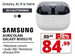 Comet SAMSUNG AURICOLARI GALAXY BUDS3 FE offerta