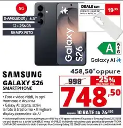 Comet Samsung galaxy S26 smartphone offerta