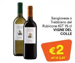 Unes Sangiovese o Trebbiano del Rubicone IGT VIGNE DEL COLLE offerta
