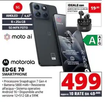 Comet motorola EDGE 70 SMARTPHONE offerta
