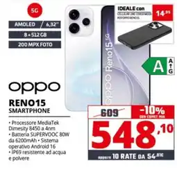 Comet oppo RENO15 SMARTPHONE offerta