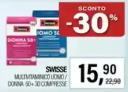 Caddy's SWISSE MULTIVITAMINICO UOMO/ DONNA 50+ 30 COMPRESSE offerta
