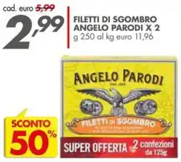 Italmark Filetti di sgombro Angelo Parodi offerta