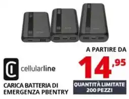 Comet cellularline CARICA BATTERIA DI EMERGENZA PBENTRY offerta