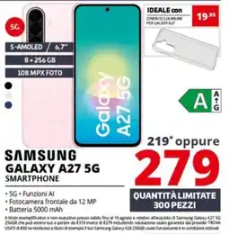 Comet Samsung galaxy A27 5G smartphone offerta