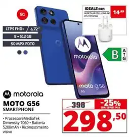 Comet motorola MOTO G56 SMARTPHONE offerta