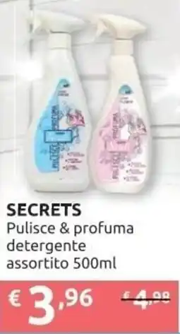 PiùMe Secrets pulisce & profuma detergente offerta