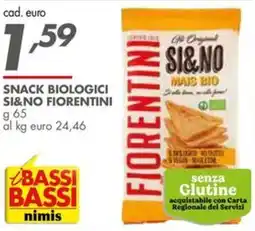 Italmark SNACK BIOLOGICI SI&NO FIORENTINI offerta