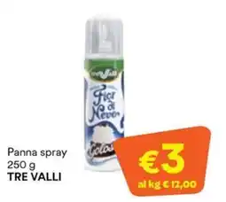 Unes Panna spray Fior di Neve TRE VALLI offerta