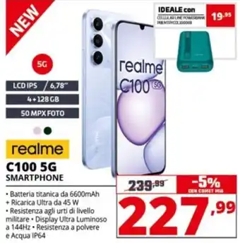 Comet realme C100 5G SMARTPHONE offerta