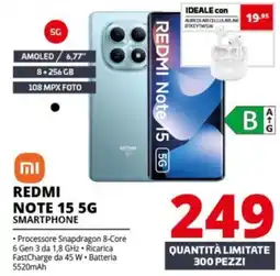 Comet REDMI NOTE 15 5G SMARTPHONE offerta