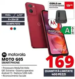 Comet motorola MOTO G05 SMARTPHONE offerta