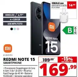 Comet REDMI NOTE 15 SMARTPHONE offerta