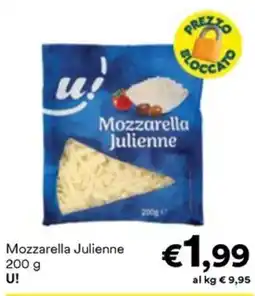 Unes Mozzarella Julienne U! offerta