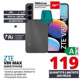 Comet ZTE V80 MAX SMARTPHONE offerta