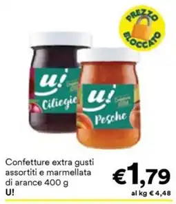 Unes Confettura extra gusti assortiti e marmellata di arance U! offerta