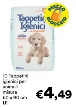Unes Tappetini Igienici per animali offerta