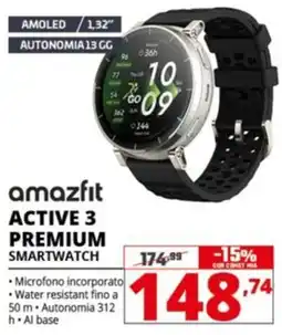 Comet amazfit ACTIVE 3 PREMIUM SMARTWATCH offerta