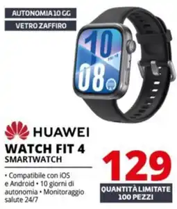 Comet HUAWEI WATCH FIT 4 SMARTWATCH offerta