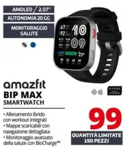 Comet amazfit BIP MAX SMARTWATCH offerta