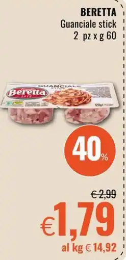 Famila Beretta Guanciale stick offerta