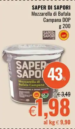 Famila Saper di Sapori Mozzarella di Bufala Campana DOP offerta