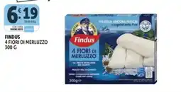 Deco Supermercati Findus 4 Fiori di Merluzzo offerta