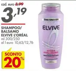 Italmark SHAMPOO/BALSAMO ELVIVE L'ORÉAL offerta