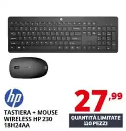 Comet TASTIERA + MOUSE WIRELESS HP 230 offerta