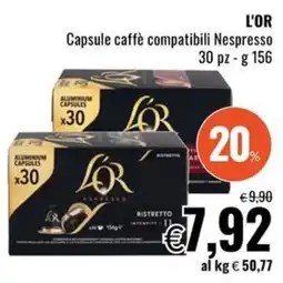 Famila L'OR Capsule caffè compatibili Nespresso offerta